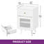 40cm W Manufactured Wood Bedside Table-114216830