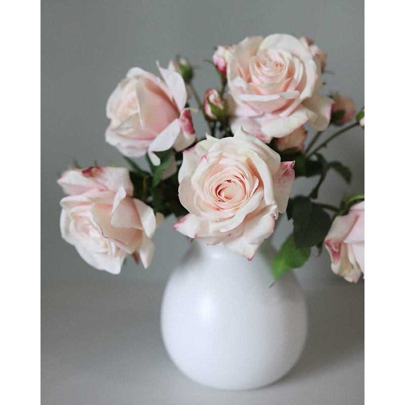 Real Touch Prestige Soft Yellow Rose 22", Pink