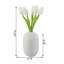Arrangement floral à tulipes en vase