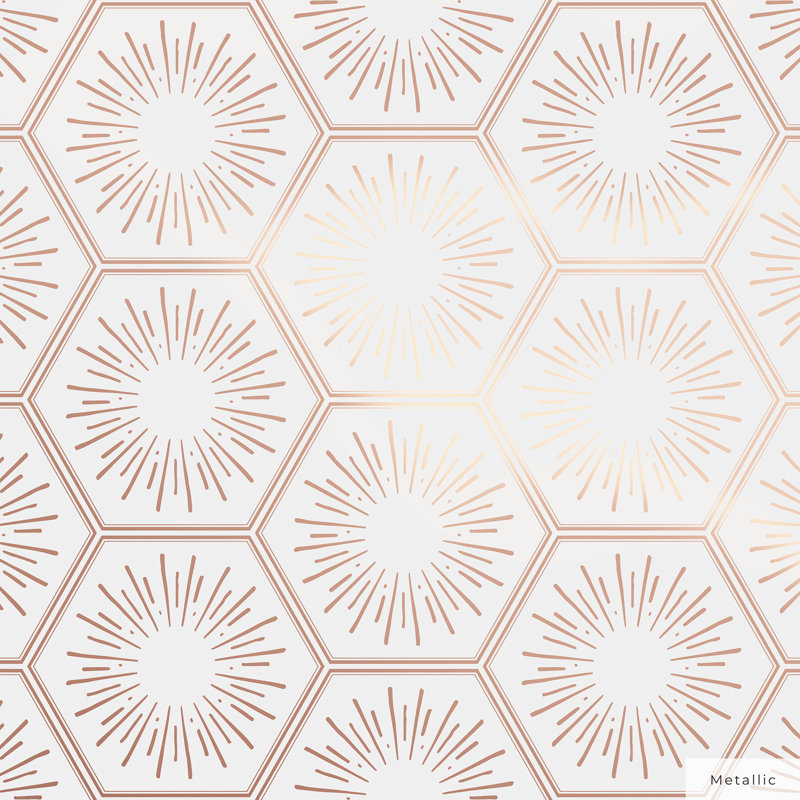 Papier peint adhésif Hello Sunshine, Bronze, L 16,5 po x l 20,5 po