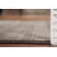 Tapis décoratif rayé brun Gabbeh 4 x 6