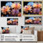 Abstraction de bleuets colorés - impressions sur toile-96322610-96322611