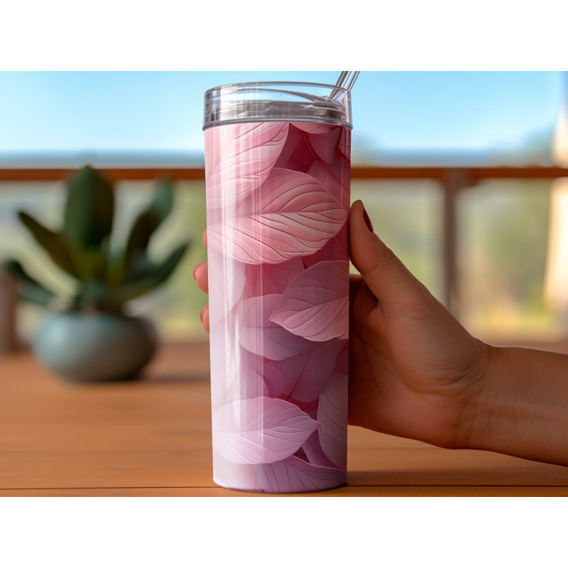 Choose Handmade Tumblers 591 mL Vacuum Insulated Stainless Steel (18/8) Travel Tumbler with Straw