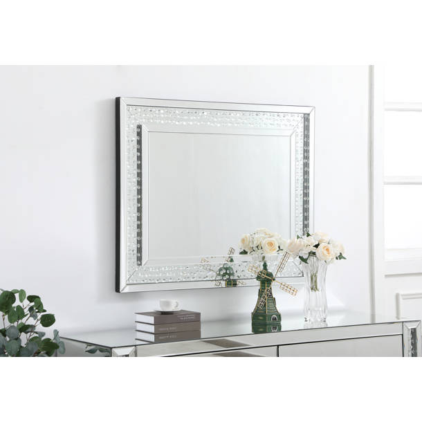 Willa Arlo Interiors Stillings Flat Wall Mirror & Reviews | Wayfair