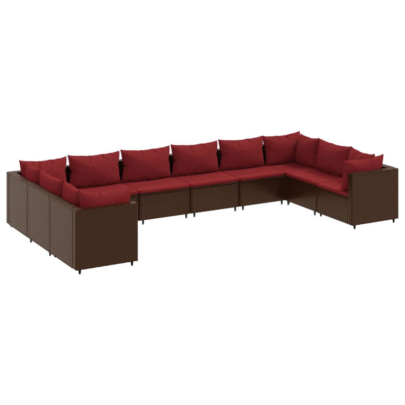  Patio Lounge Set Brown, Brown, Cinnamon Red