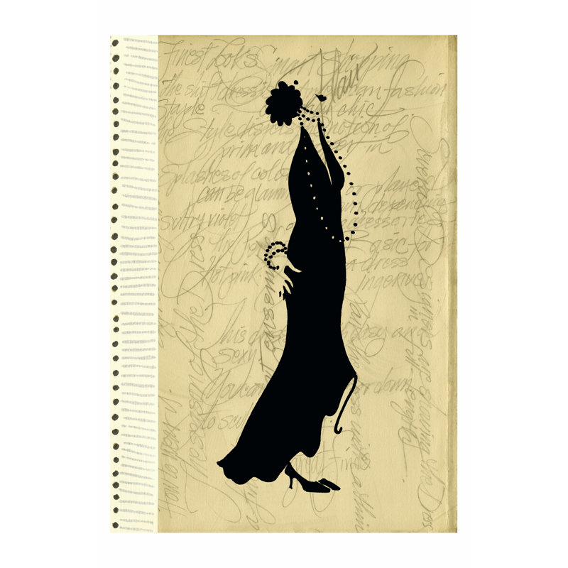 Flapper Fashion II 1 Piece Wrapped Canvas Painting, 91cm H x 61cm W