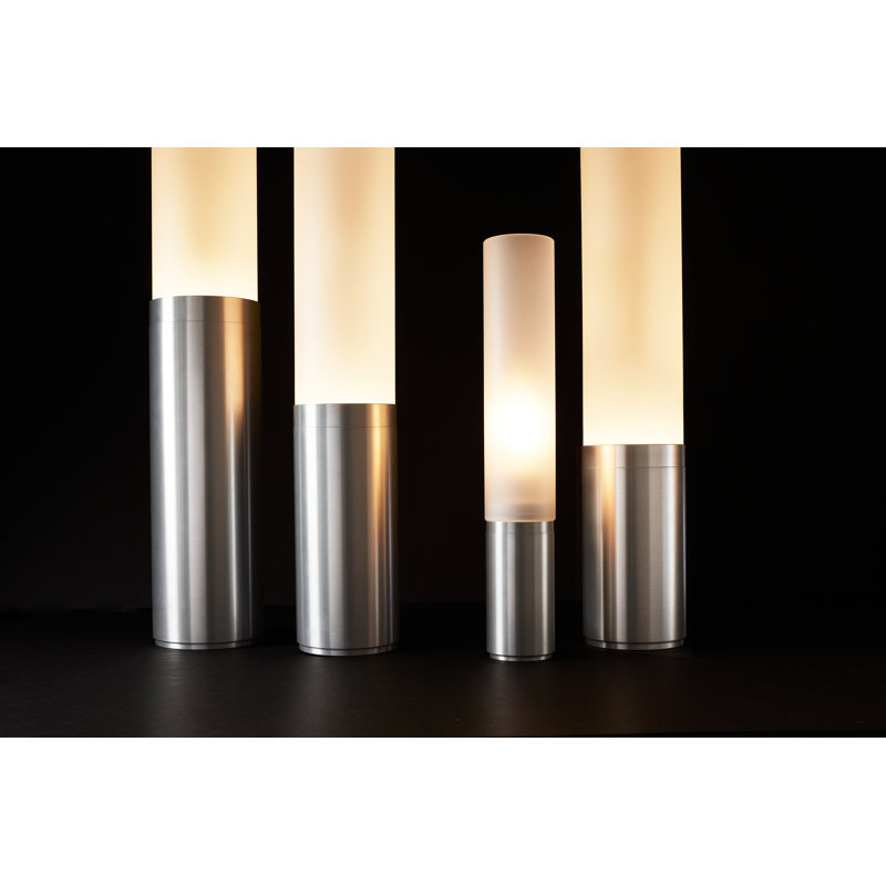 Elise Column Floor Lamp, Marble White, 32" H x 4.5" W x 4.5" D