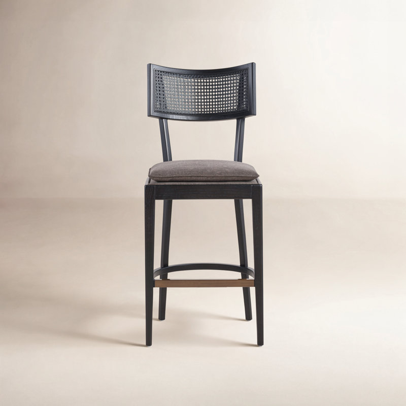 Britt Counter & Bar Stool, Cream, Counter Stool (26" Seat Height), Black