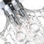 Plafonnier encastré en cristal 3 lumières 12 pouces Trenton-31769390