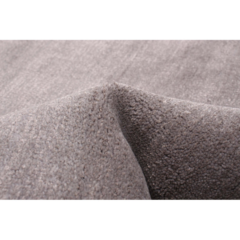 Tapis unique en laine noué à la main gris nouvel âge 5 pi 3 po x 7 pi 11 po Kashkuli Gabbeh
