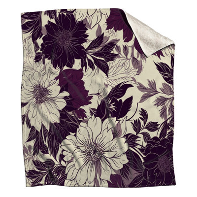 Couvertures détaillées à motif floral