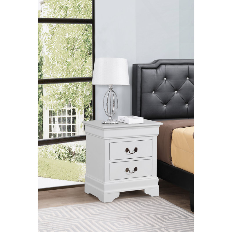 Table de chevet Glory Furniture Louisphillipe G02190-N, blanc