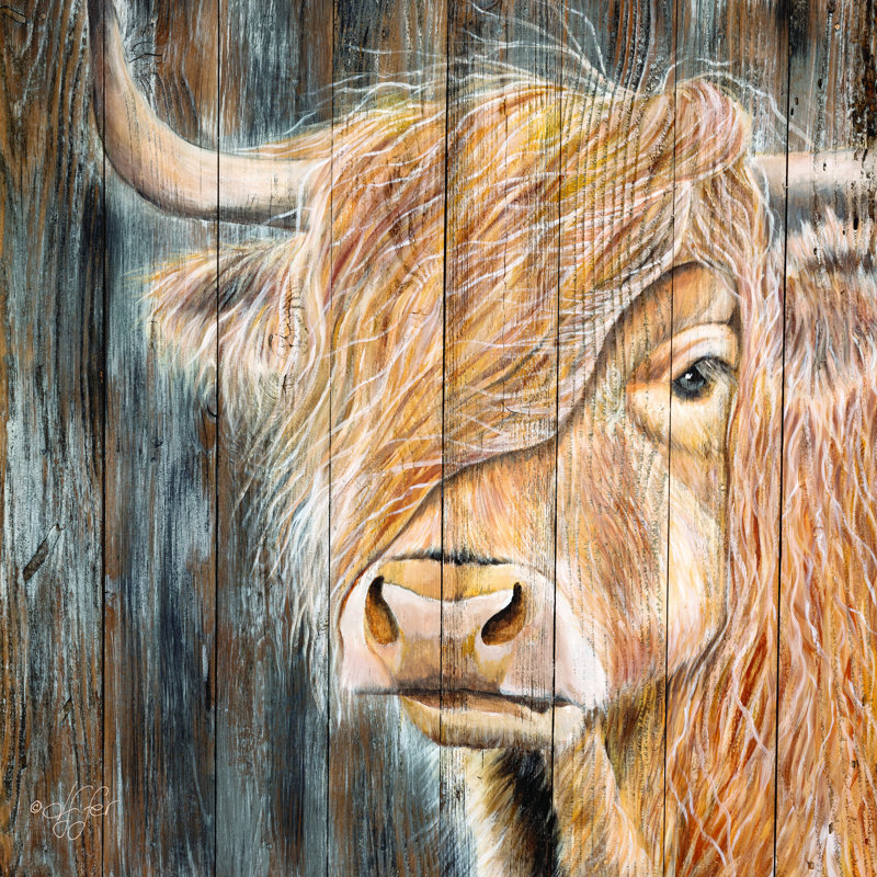 «A Windy Day on the Farm» par Diane Fifer - reproduction d'art, H 20 po x l 20 po