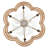 19.7" Woven Scalloped Ceiling Fan with Remote and Light-231822259