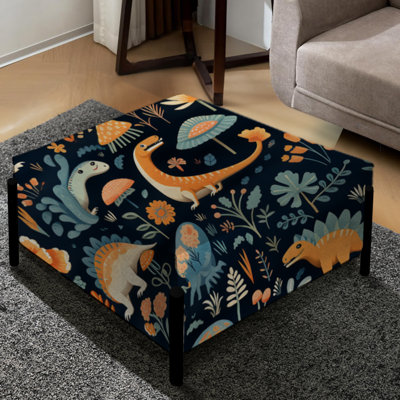 Keeso - Animal Print Large Square Ottoman