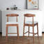 Chaises de comptoir de 24 po en bois massif de style Mid-Century moderne, tables non incluses-1110872475