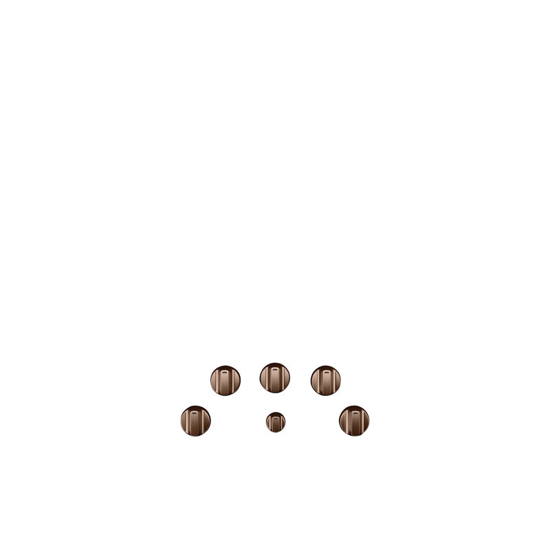 Cooktop Knob, Brushed Copper
