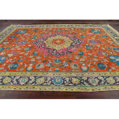 Kadeeja One-of-a-Kind 9'3'' X 12'11'' 1960s Wool Area Rug in