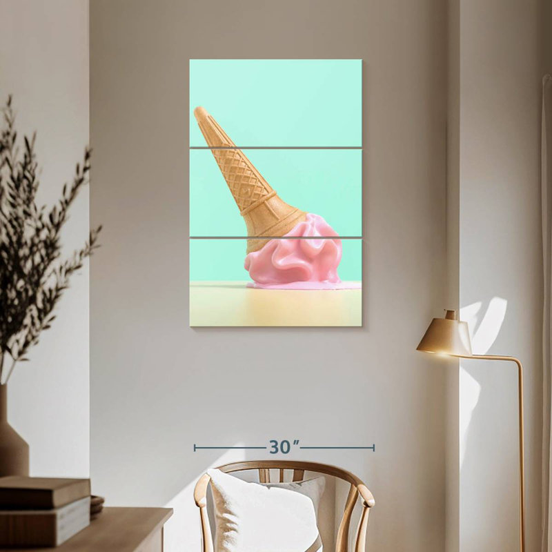 Yarlin Ice Cream Cone Spill, 57" H x 36" W