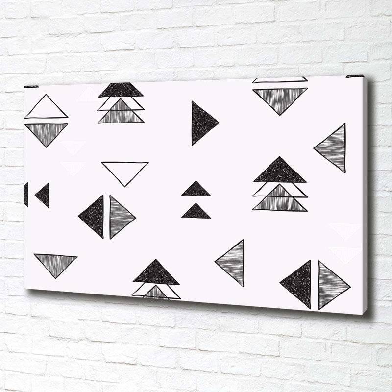 Triangles Background - Wrapped Canvas Print