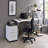 Tennos White & Chrome Finish Writing Desk-175832820