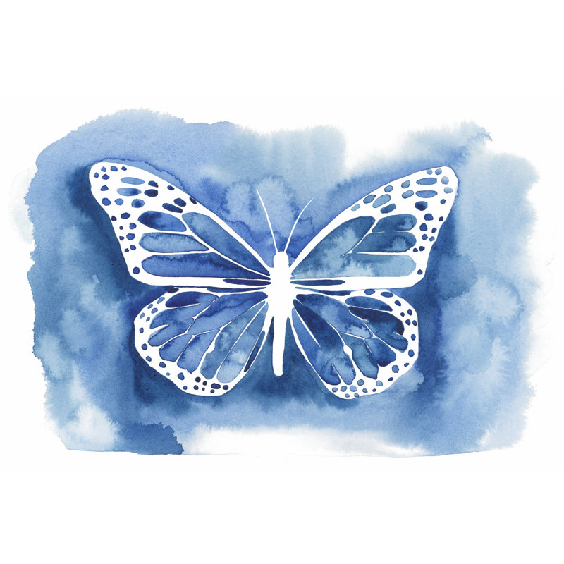 «Butterfly Inkling I» par Grace Popp - peinture sur toile tendue, H 8 po x l 12 po