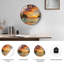 Horloge murale décorative moderne en verre Sunset Beach-125045450