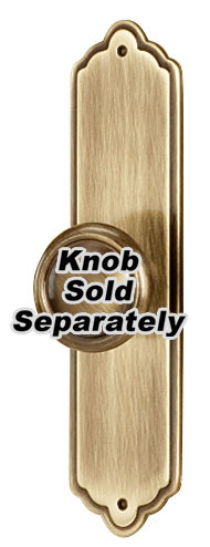 Contemporary Traditional Knob Backplate, Antique English Matte