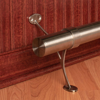 16ft Bar Foot Rail Kit Complete Undercounter Mount Hardware and Tubing