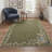 Abrahamson Florora Floral Machine Washable Green Indoor Area Rug with Non-Slip Backing-503876779