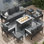Ensemble de meubles de patio en aluminium avec foyer