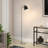 Khambrel 65" Tall Floor Lamp with Metal Shade in Nickel/Black-601950566