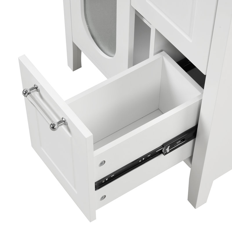 Meuble-lavabo 24 po avec lavabo, Blanc
