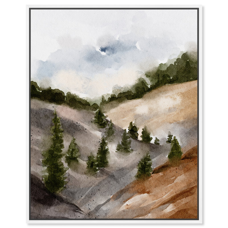 Looks Closer but is Far, White Framed, 37" H x 31" W