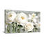 Plantes et fleurs, fleurs blanches sur fond gris-293320983