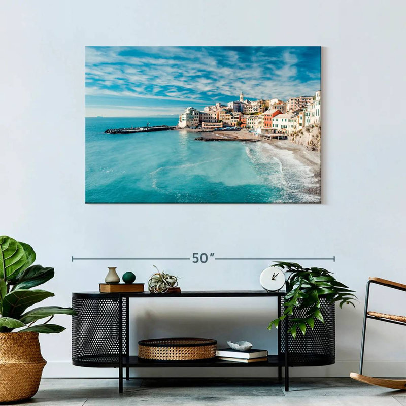 Gillard Bogliasco Fishing Village, 30" H x 45" W