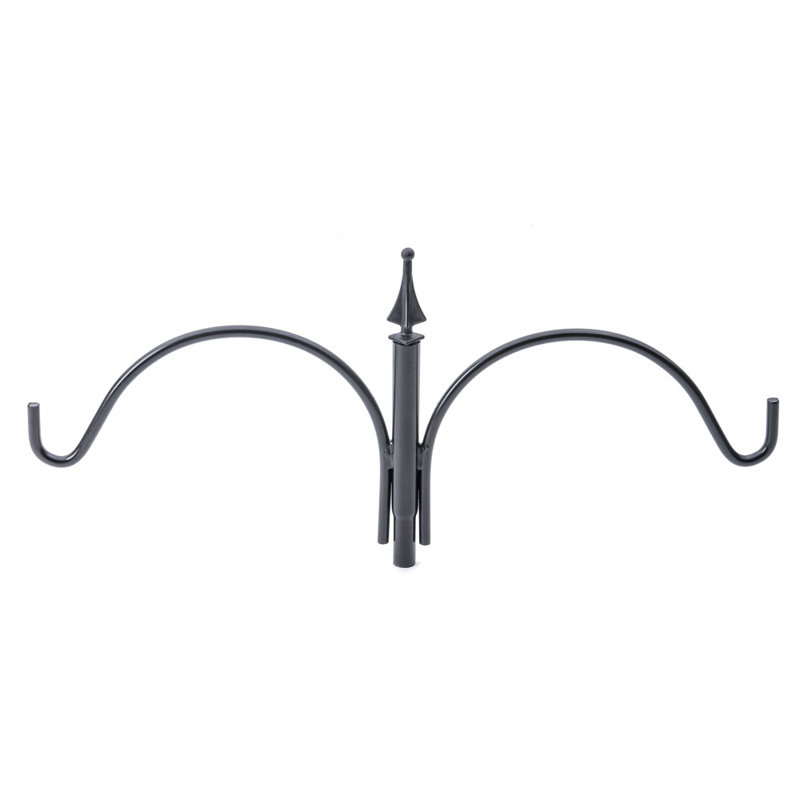 Birds Choice Erva 2 Arm Complete Bird Feeder Pole Set with Squirrel Baffle