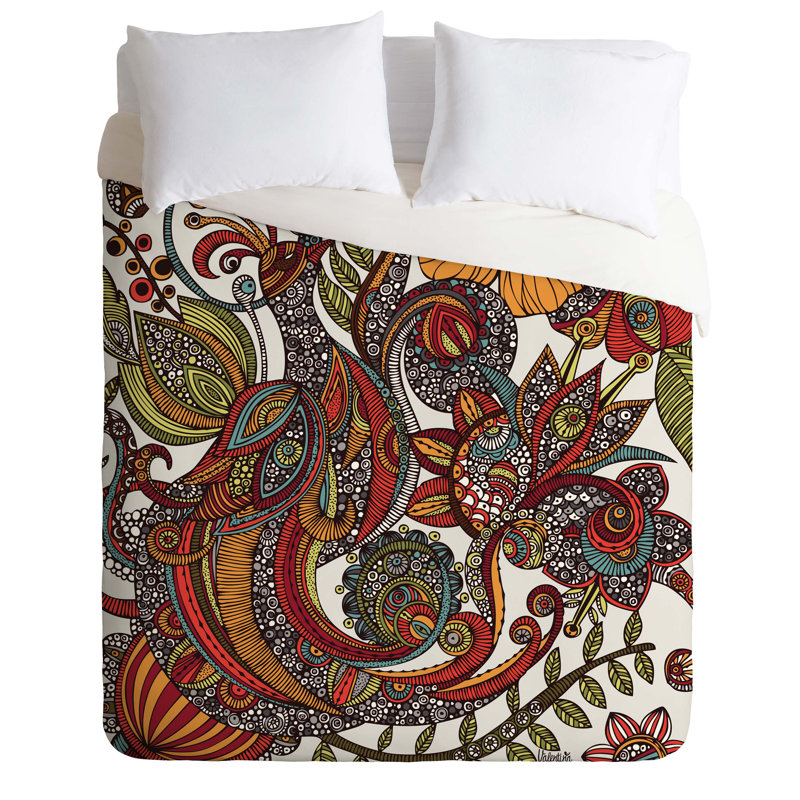 Valentina Ramos Polyester Geometric Shapes Duvet Cover, Twin/Twin XL Duvet Cover + 1 Standard Sham