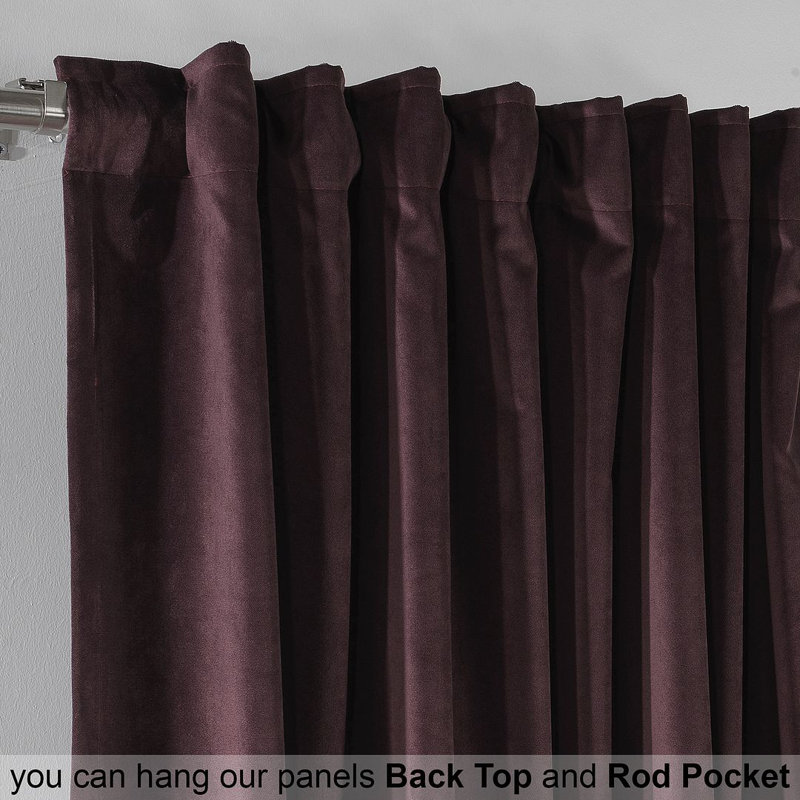 Blackout Single Curtain Panel, 260cm Width x 325cm Drop, Catawba 