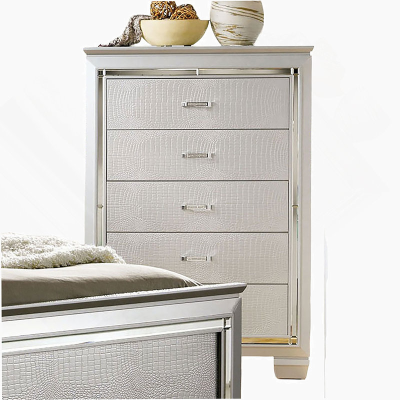 Mobilier de chambre à coucher 1pc, Argent argent