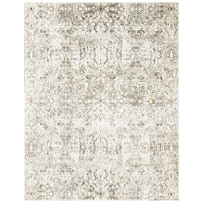 Tapis moderne abstrait en laine 8 pi 10 po x 11 pi 10 po
