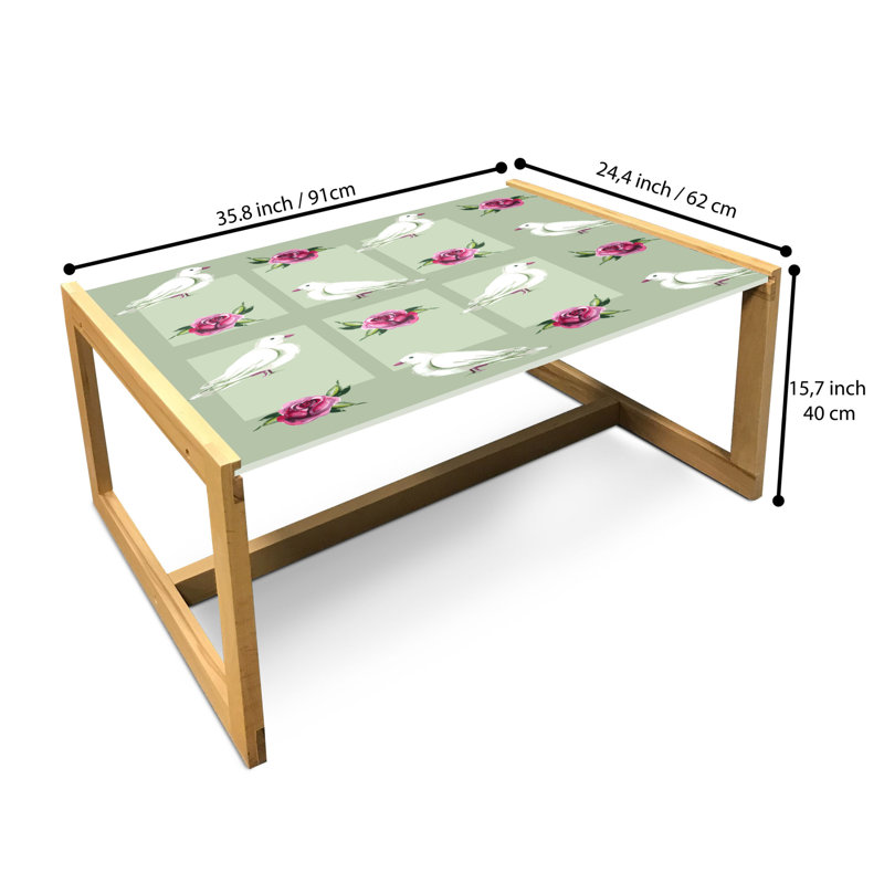 Jacionna Sled Coffee Table, 90cm H x 62cm W x 40cm D