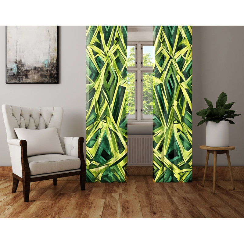 Semi Sheer Curtain Pair, 40" W x 82" L