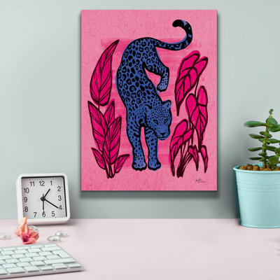 Art mural sur toile Epic Graffiti «Jungle Cats 1 Bright» par Janelle Penner