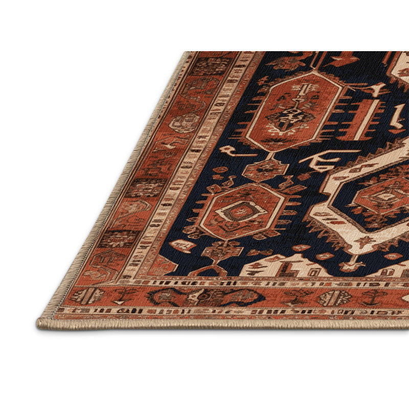 Tapis brun lavable à la machine, Rectangulaire 8 pi x 12 pi