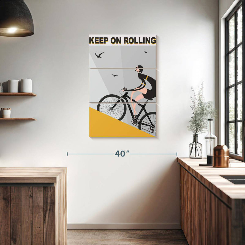 Senne Keep On Rolling, 38" H x 24" W