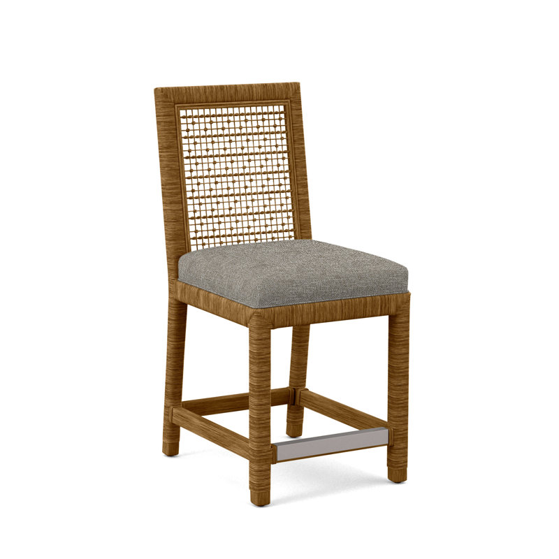 Tabouret de comptoir 24 po Scotia Glinda, La Havane, Gris de base 0317-83