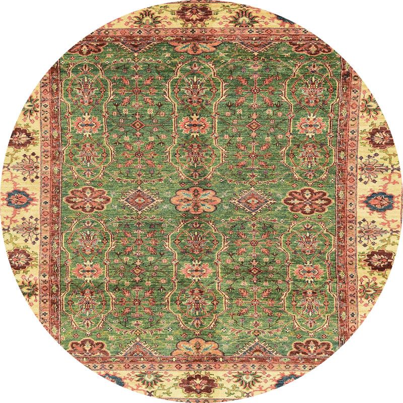 Tapis abstrait moderne 3167, Rond 6 pi