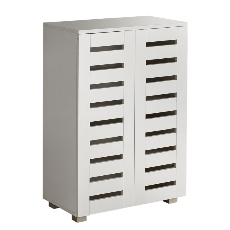Oslo 10 Pair Shoe Storage Cabinet, White