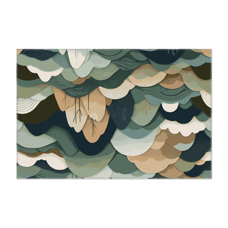 Lunar Embers Indoor And Outdoor Area Rug, Rectangle 8' x 10'